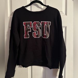 Florida State University & Victoria’s Secret PINK Cropped Crew Neck Top